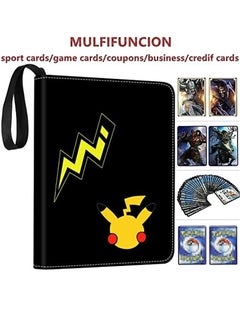 Filly Filly Card Holder Binder Carrying Case suitable for Pokemon Cards Portable Trading Cards Holder Collector Album holder holds 400 Cards with 50 Removable Sheets and 4 Pockets  - Image 4