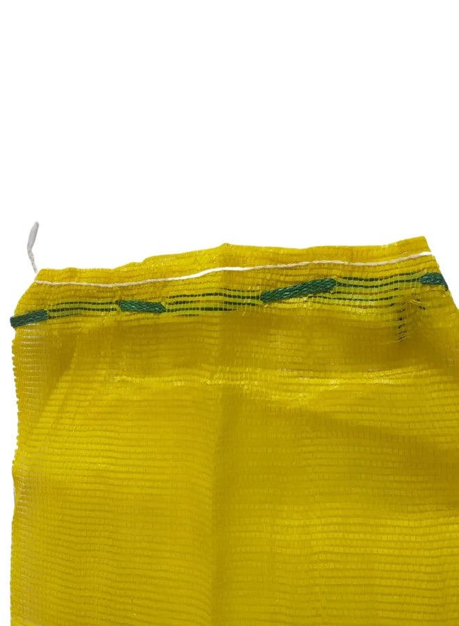SINGHAL PP Mesh Storage Bags 14x24 Inch with Drawstring, Yellow Color | Up to 15kg Capacity Great for Packaging Produce, Vegetables and Fruit | Multipurpose Bora, Bori (5) - Image 5