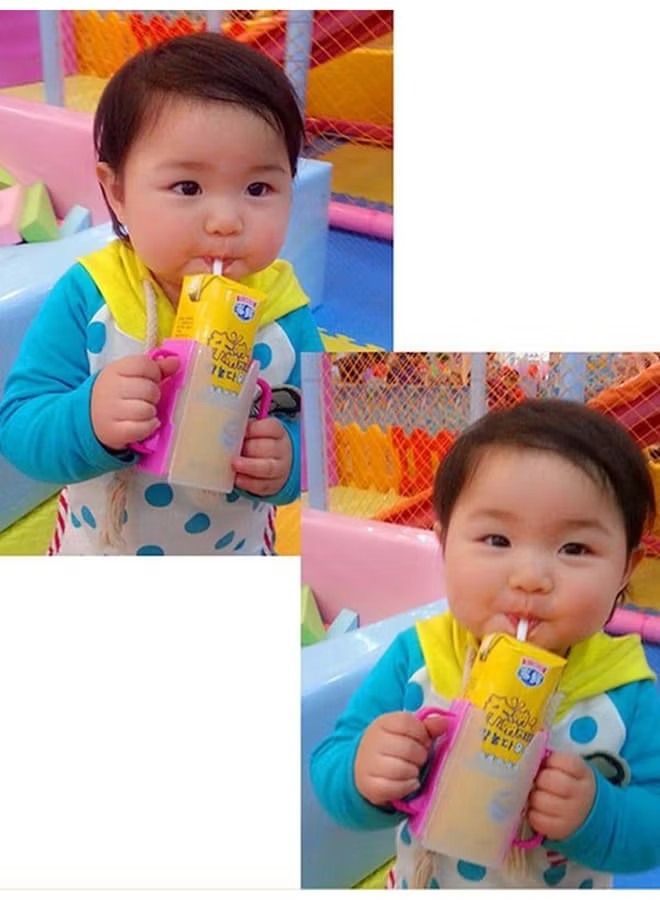 ORiTi ORiTi 1-Piece Adjustable Double Handle Practical Baby's Juice Milk Box Holder  - Image 5
