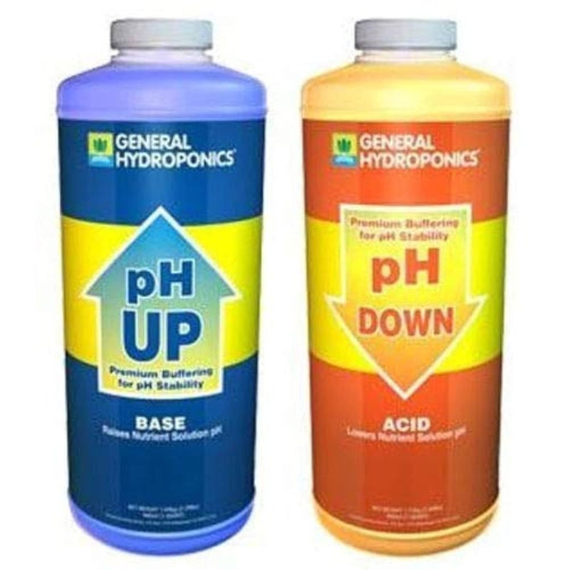 مجموعة ضبط الماء GH General Hydroponics pH Up و pH Down سعة 1 كوارت