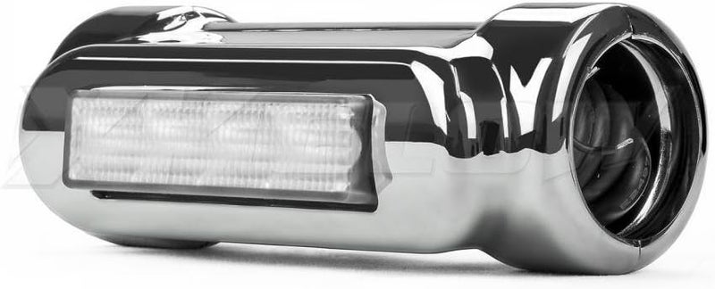 XKGLOW XK034014-W Chrome Motorcycle Highway Bar Switchback Driving Light - White Amber LED for Harley Davidson Touring Bikes - Image 3