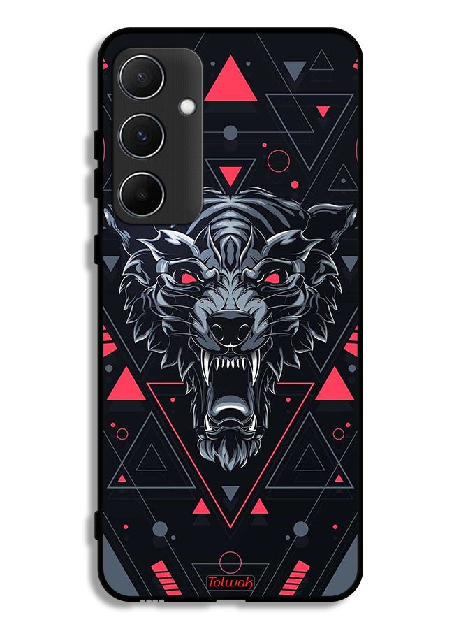 Tolwak Samsung Galaxy A55 5G Protective Case Cover Scrolling Wolf - Image 1