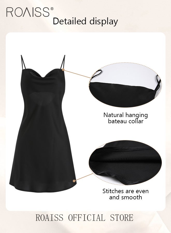 رويس مجموعة مكونة من قطعتين لبيجامات نسائية بتصميم عنق V تحتوي المجموعة على بدلة منزلية للنساء بنفس اللون وروب خارجي وعنصر دانتيل في النايتغاون - Image 3