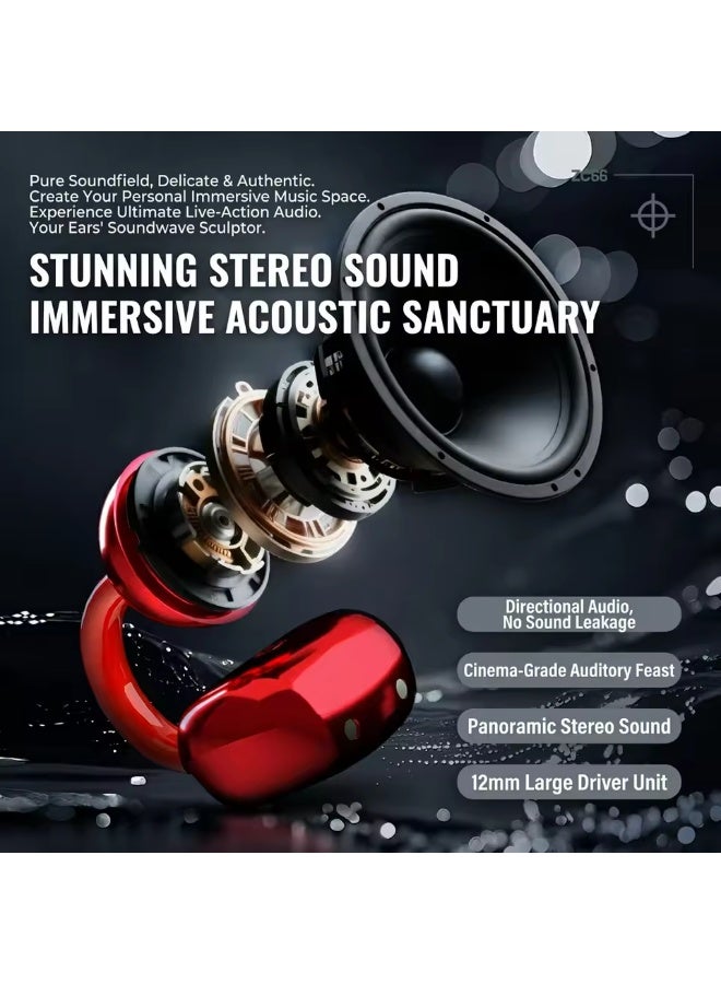 ZOMBIESCAT B15 Clip-on Earbuds Non-In-Ear Wireless Bluetooth Headphones Fashion Painless Sports Running Headset 24H - Image 2