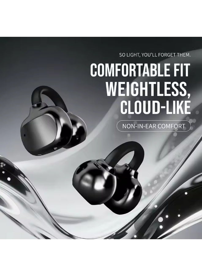 ZOMBIESCAT B15 Clip-on Earbuds Non-In-Ear Wireless Bluetooth Headphones Fashion Painless Sports Running Headset 24H - Image 3