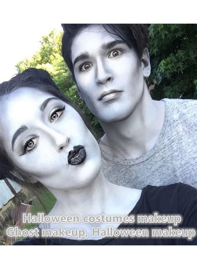 Go Ho قلم طلاء وجه رمادي فاتح (0.85 أونصة) طلاء جسم كريمي مائي قابل للغسل، خافي عيوب سائل، يغطي بدون زيت، مكياج هالوين وكوسبلاي وSFX - Image 3