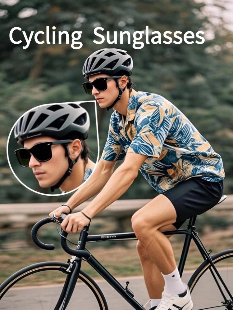 POLICE Men's Cycling Glasses Sunglasses UV Lenses with Black Frames Green Lenses - Image 2