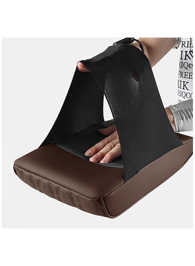 Generic Car Central Control Pad Leather Car Center Console Cover with Tissue Holder And Pockets  - Image 3