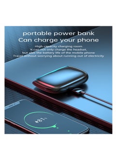 Generic M38 wireless earphones that work with Bluetooth technology, water resistant, with touch control, LED screen, with high-resolution microphone, internal power bank, and digital indicator  - Image 3