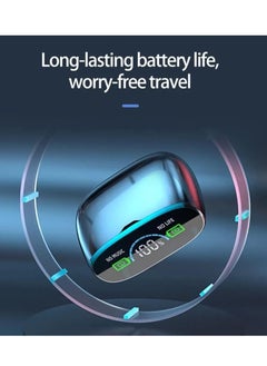Generic M38 wireless earphones that work with Bluetooth technology, water resistant, with touch control, LED screen, with high-resolution microphone, internal power bank, and digital indicator  - Image 5