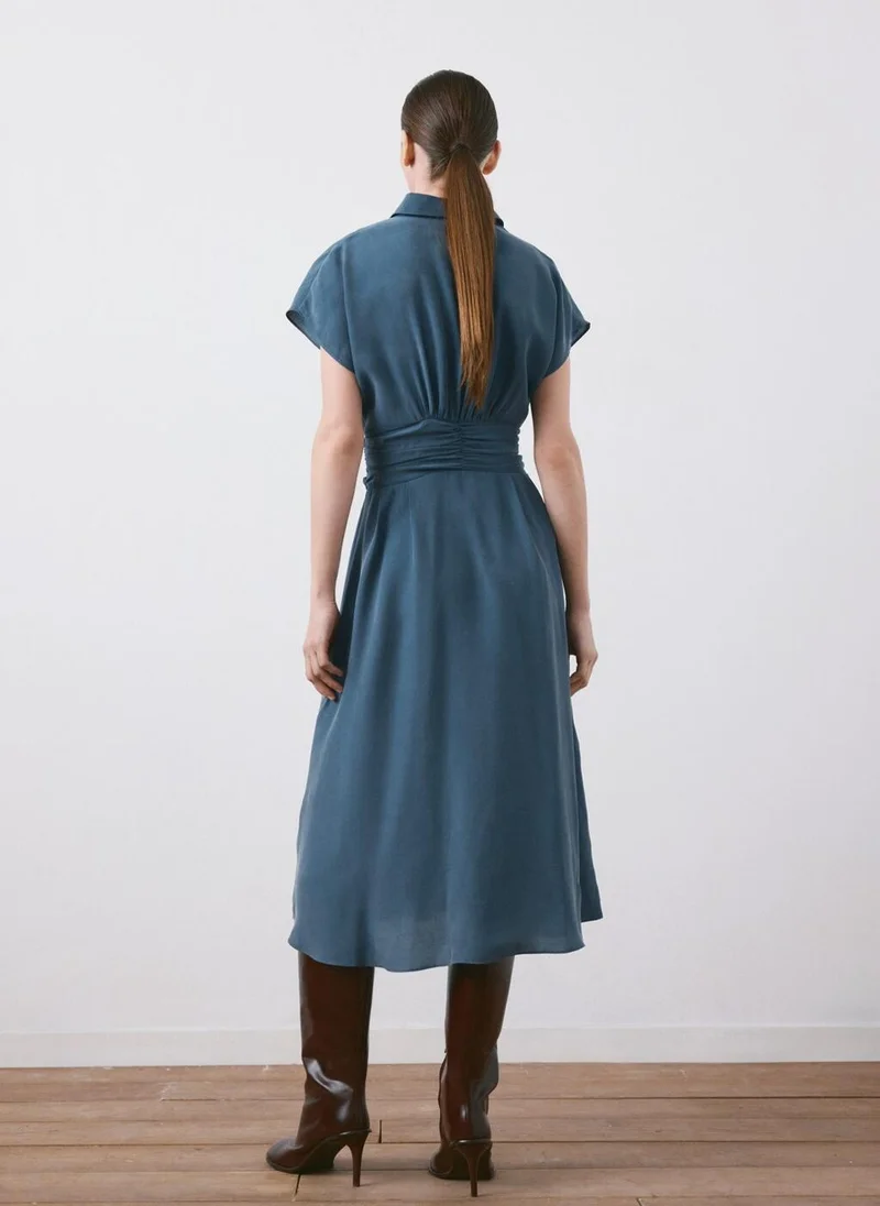 مانجو Belt shirt dress