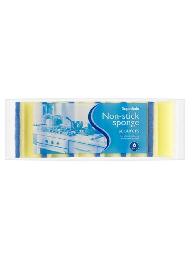 Scouring Sponge Non Stick - 6pcs