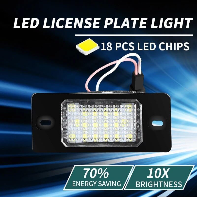 QASULER LED License Plate Light for Porsche and VW - Image 3