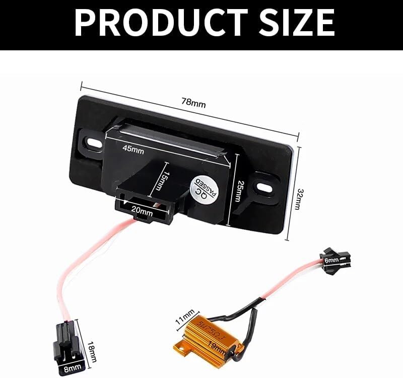QASULER LED License Plate Light for Porsche and VW - Image 2
