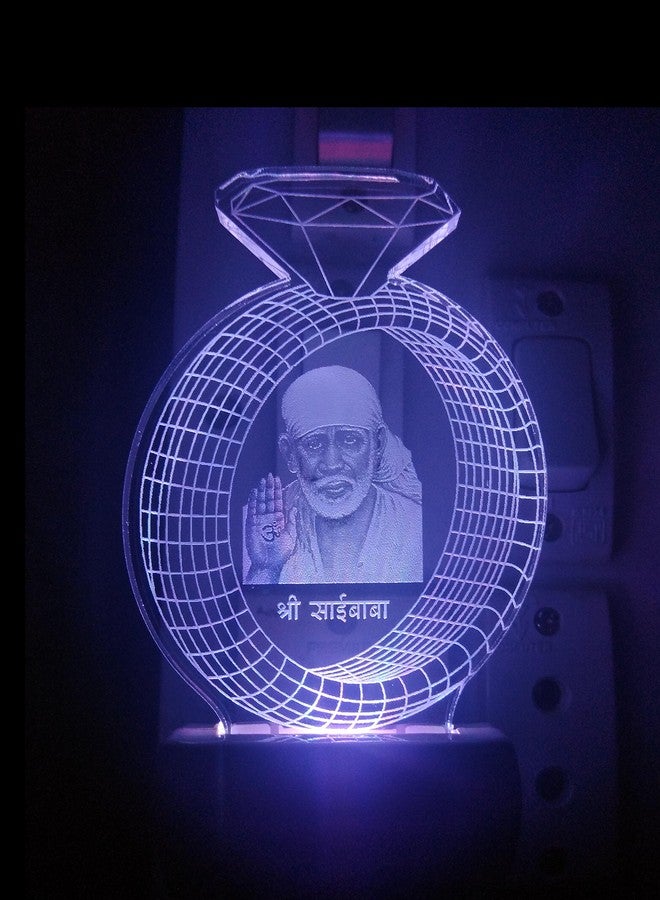 SHINDE EXPORTS Sai Baba 3D Illusion Colour Changing LED Lamp - Image 2