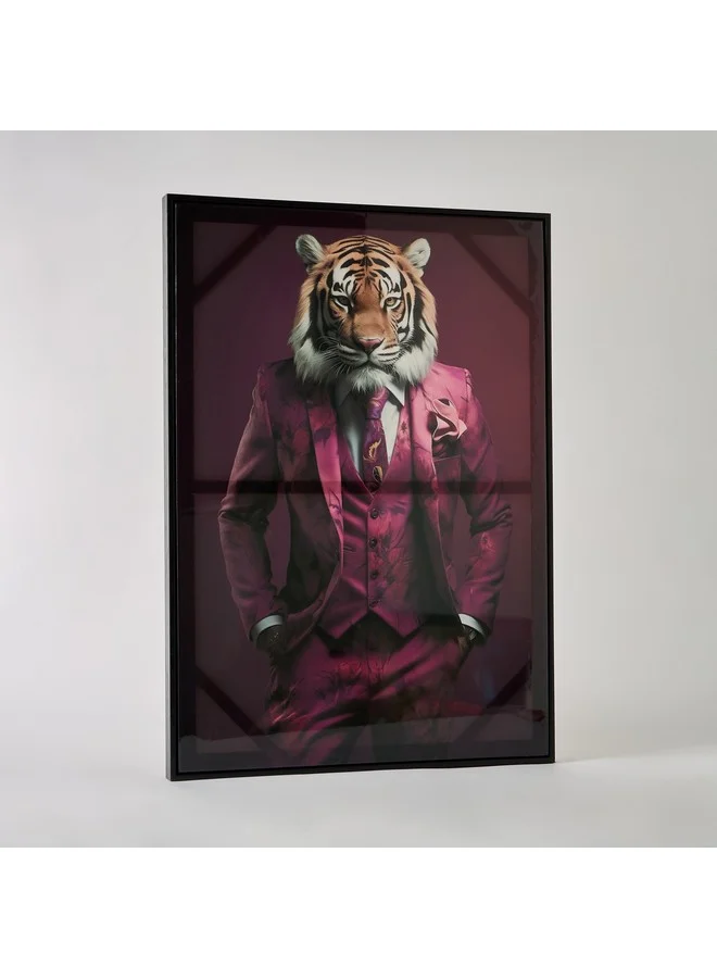 Home Box Ersel Tiger Framed High Gloss Picture 50 x 70 x 2.5 cm