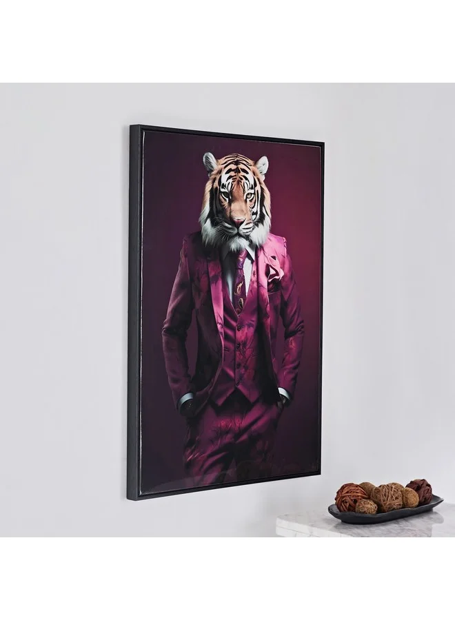 Home Box Ersel Tiger Framed High Gloss Picture 50 x 70 x 2.5 cm