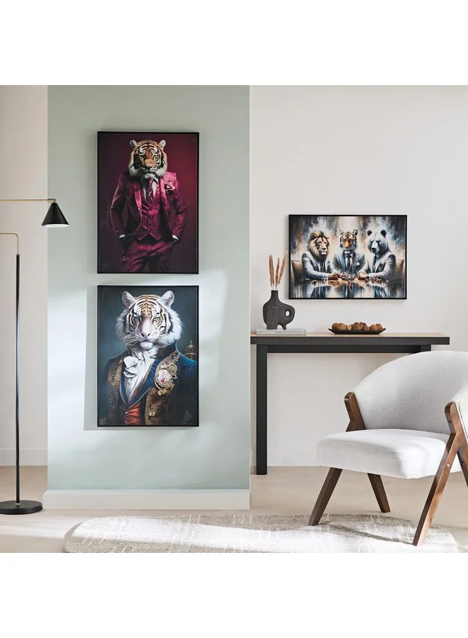 Home Box Ersel Tiger Framed High Gloss Picture 50 x 70 x 2.5 cm