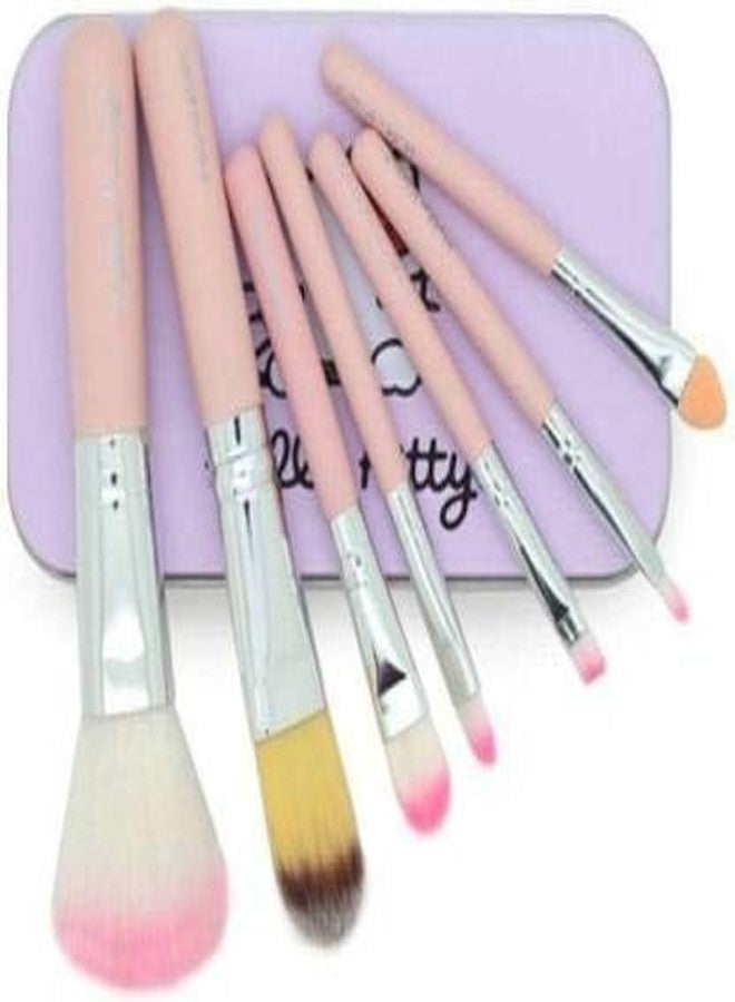 Ovking Makeup Kit 6155 7 Hello Kitty Makeup Brush, 1 Sponge puff Combo Set - Image 5