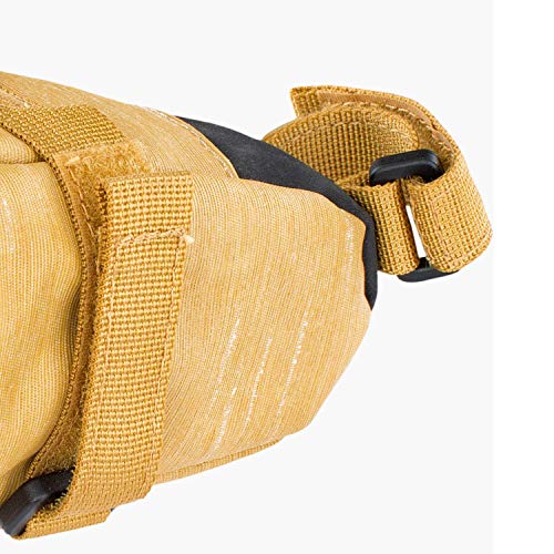 evoc حقيبة مقعد EVOC SEAT BAG TOUR، حقيبة إطار الدراجة لمزيد من مساحة التخزين على عمود المقعد (الحجم: L، 1 لتر مساحة تخزين، مقاومة للاحتكاك، مقاومة للماء، تعزيز هيبالون)، أصفر طيني - Image 5