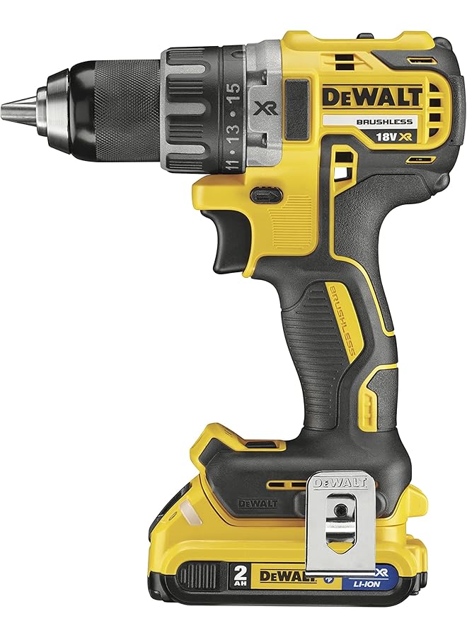 DEWALT 18V Brushless Impact Driver 205Nm Torque With 3 Speed For Fastenings In Wood Concrete And Metal 2X2.0Ah Li Ion Battery With Kitbox Yellow Black Dcf887D2 Gb 3 Year - Image 3