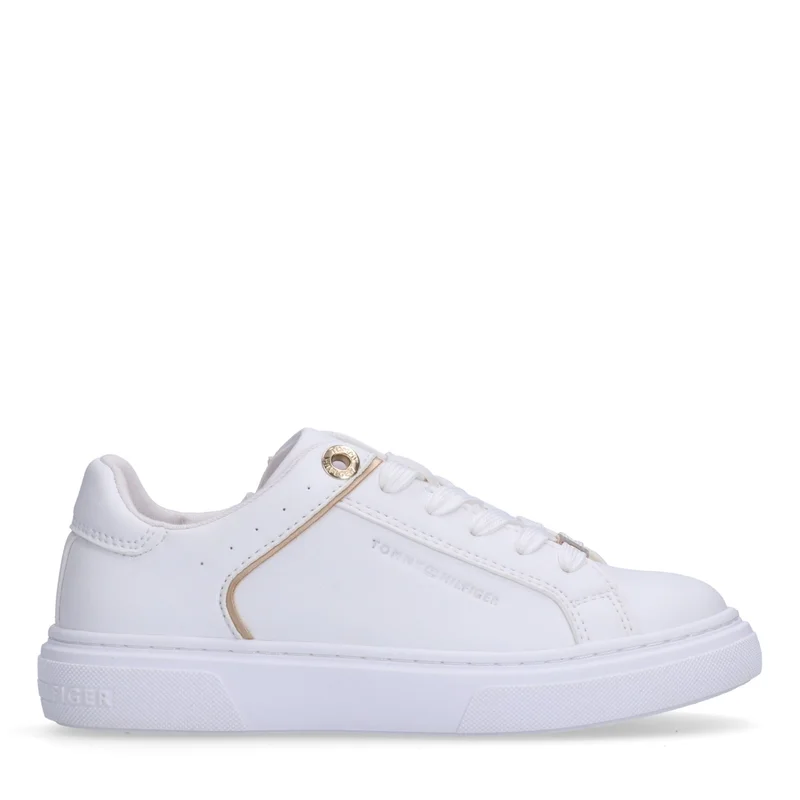 تومي هيلفيغر Little Low Top Lace Up Sneakers