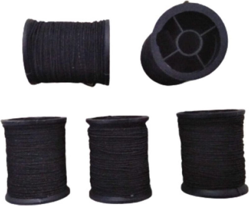 Atmaca Tuhafiye Atmaca Haberdashery Reel Rope Elastic Black 5 Pieces 