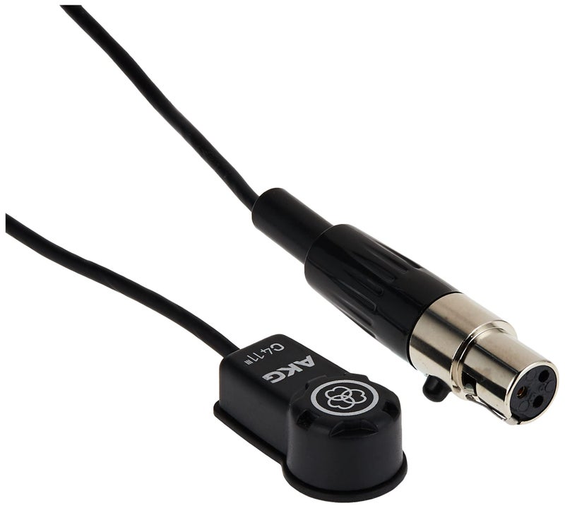 AKG ميكروفون AKG برو أوديو C411/L عالي الأداء مع موصل XLR صغير، أسود - Image 1