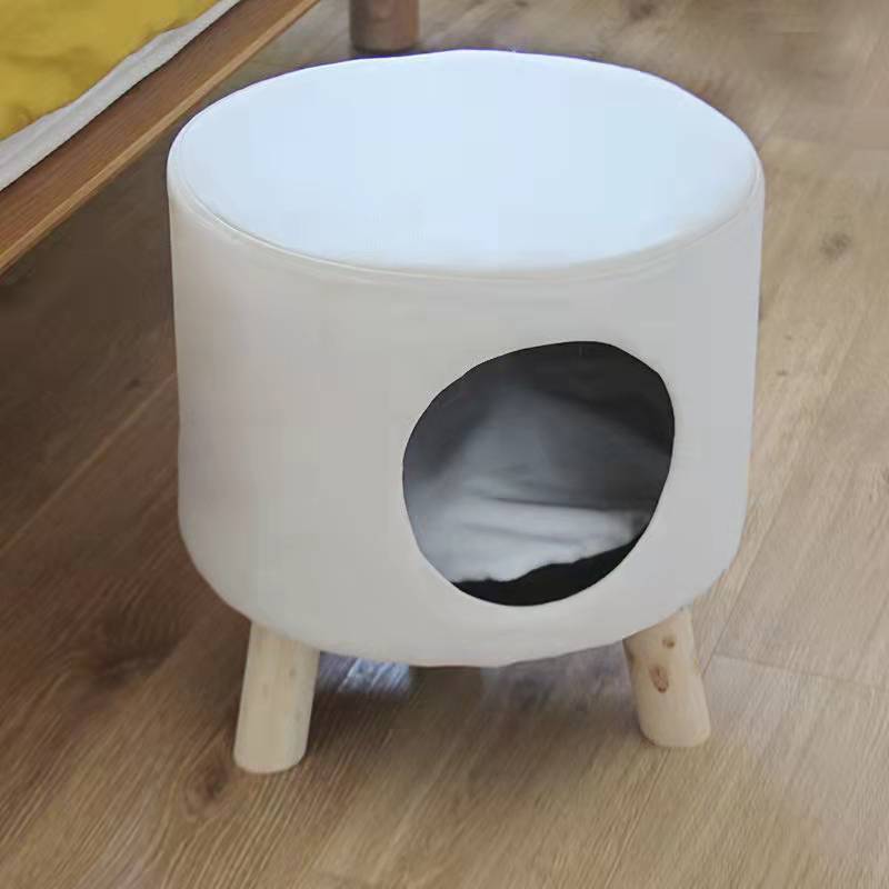 Generic Cat nest four seasons universal closed stool cat sharing cat supplies small kitten House House universal warm ⭐White - with legs⭐