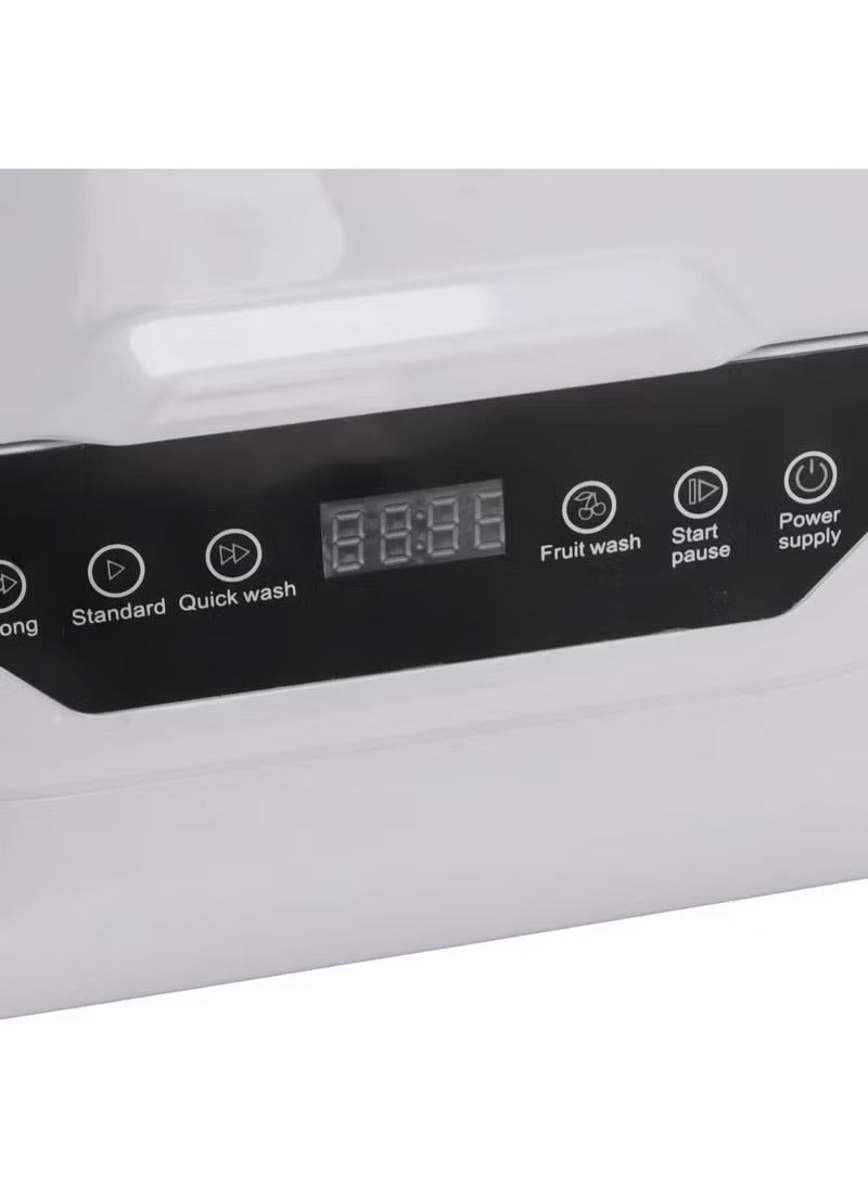 تيلانبو غسالة أطباق محمولة صغيرة الحجم بدون الحاجة إلى التركيب، 4 برامج غسيل، بما في ذلك غسل الفاكهة، ذراع رش 360 درجة، تعقيم بدرجة حرارة عالية 70 درجة مئوية وتجفيف بالهواء الساخن للشقق والمساكن والمركبات الترفيهية - Image 4