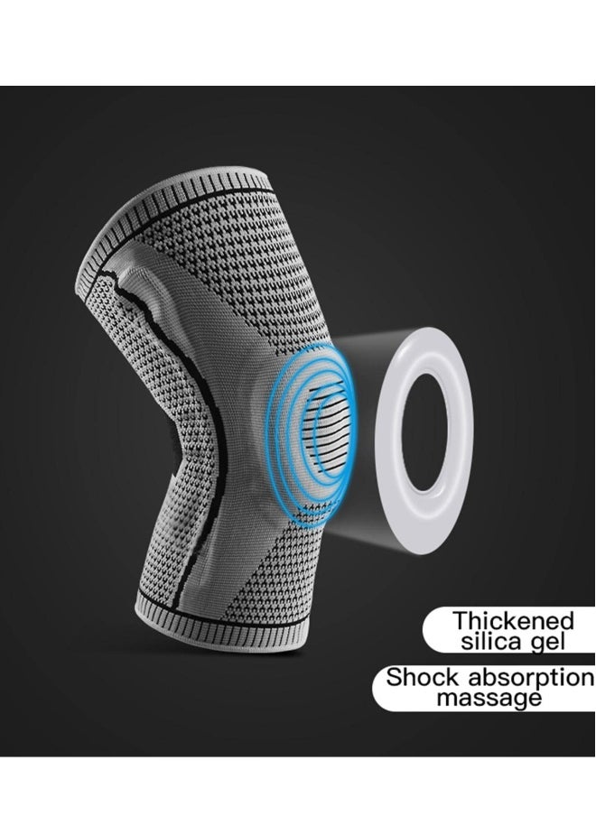 Professional Knee Brace, Breathable Compression Sleeve Support for Men Women for Running, ACL, Joint Suitable for people 50-65kg