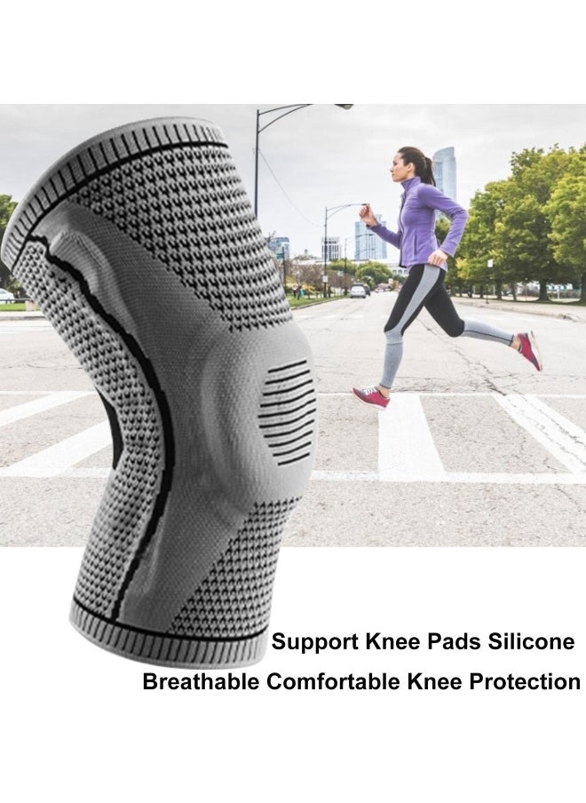 Professional Knee Brace, Breathable Compression Sleeve Support for Men Women for Running, ACL, Joint Suitable for people 50-65kg