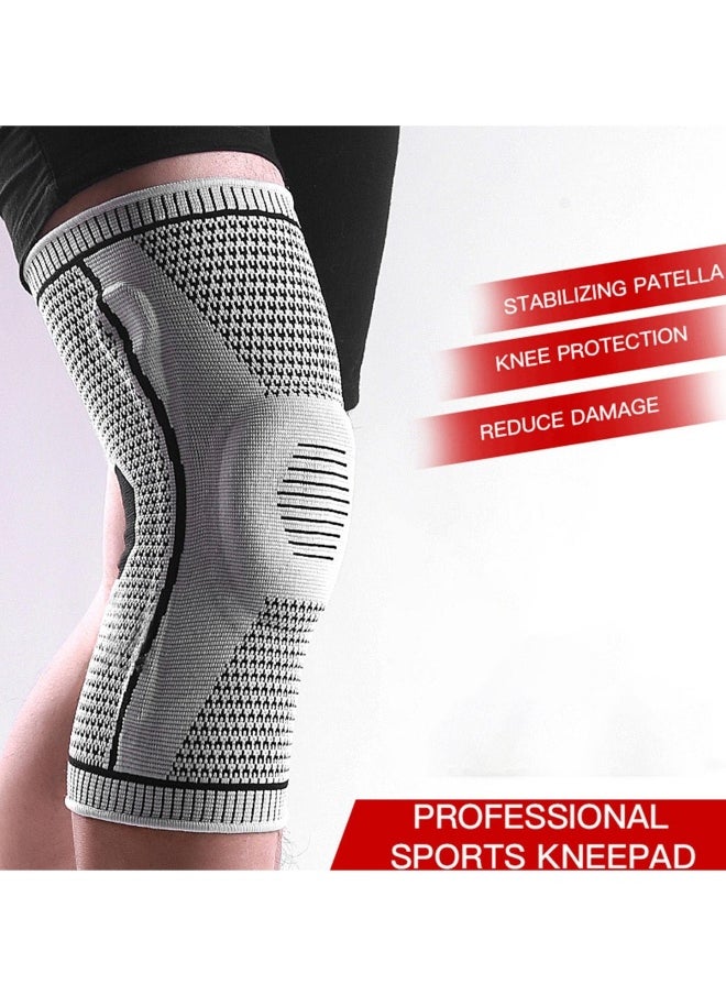 Professional Knee Brace, Breathable Compression Sleeve Support for Men Women for Running, ACL, Joint Suitable for people 50-65kg