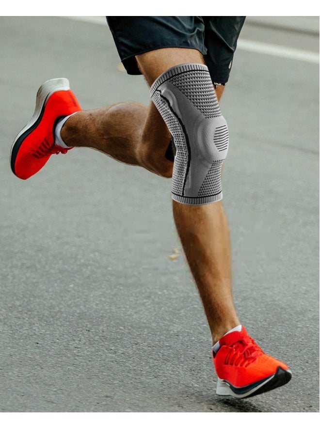 Professional Knee Brace, Breathable Compression Sleeve Support for Men Women for Running, ACL, Joint Suitable for people 50-65kg