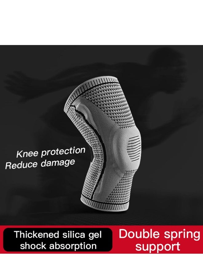 Professional Knee Brace, Breathable Compression Sleeve Support for Men Women for Running, ACL, Joint Suitable for people 50-65kg