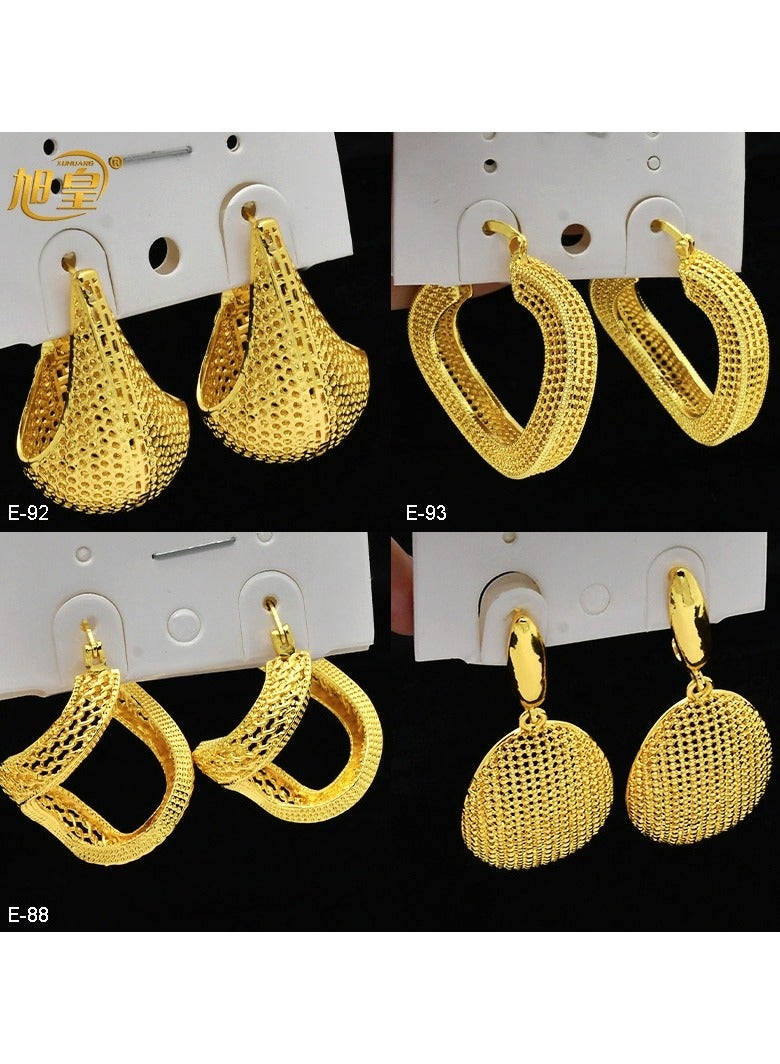 JOOLI Women Earrings Gold Jewelry Fashion Style Wealthy Ladies Wedding Jewellery - Image 2