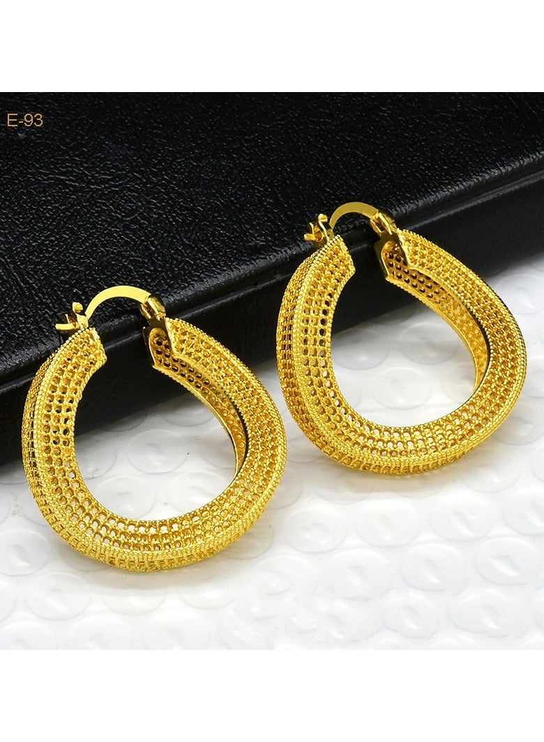 JOOLI Women Earrings Gold Jewelry Fashion Style Wealthy Ladies Wedding Jewellery - Image 3