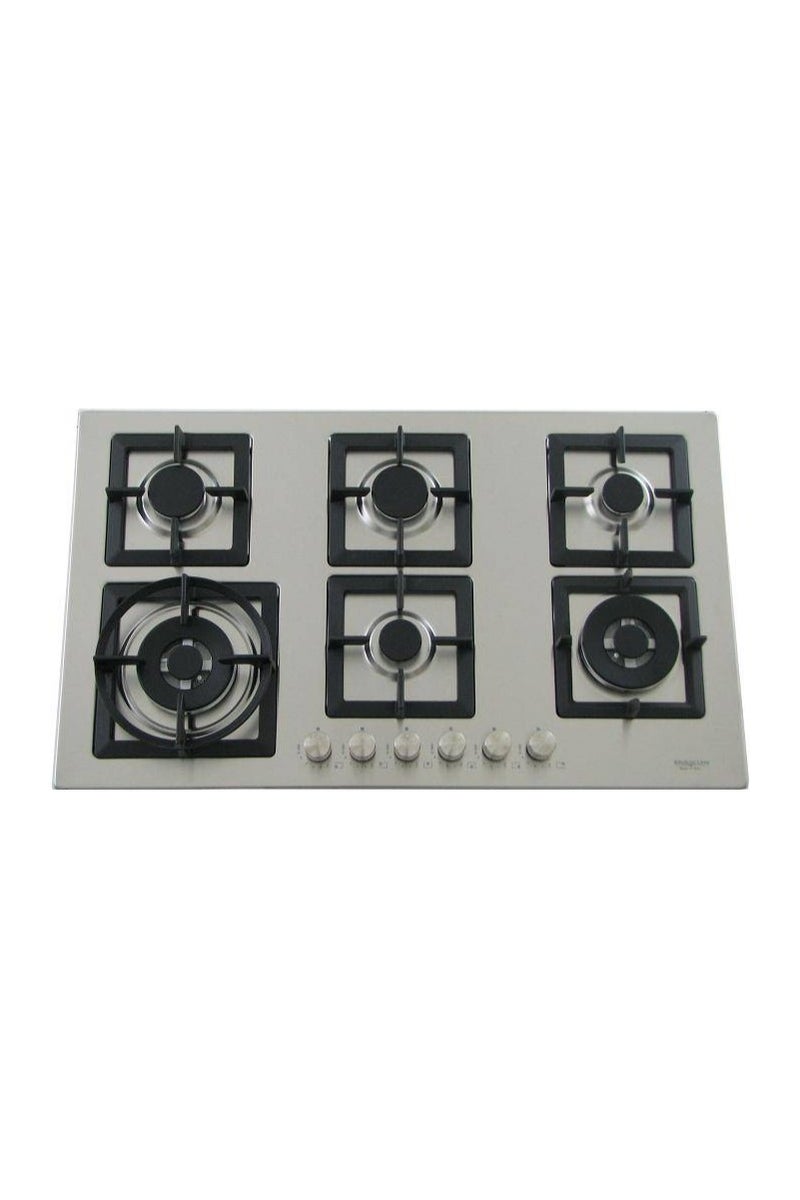 kitchen Line Kitchen Line Joel Line 6 Burner Gas Hob with Heavy Duty Grill, 90 cm ZP.J6020BK