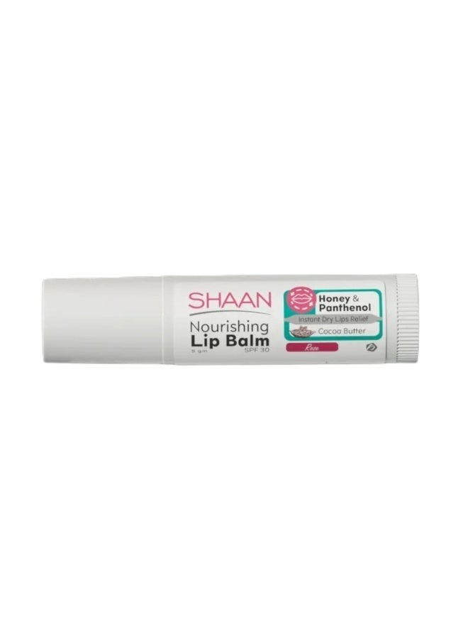 SHAAN Nourishing Lip Balm Cocoa Butter Rose 5g - Image 1