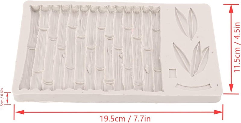 Husaini Mart HUSAINI MART 1PC Silicone Mold 3D Bamboo Mold Chocolate MoldFondant Cake Mold Soap Mold DIY Candle Clay Mold Kitchen Utensils Bakeware for Household Baking Mold Fondant Cake Mold Silicone Mold  - Image 2