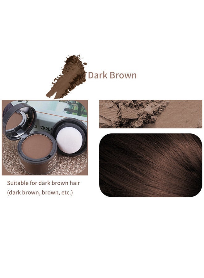 MAYCHEER Instantly Root Cover Up Hairline Shadow Powder, Root Touch Up Hair Powder, Grey Hair Coverage Hair Powder For Womem With Eyebrows, Beard Line, Bald Spots (Dark Brown) - Image 2