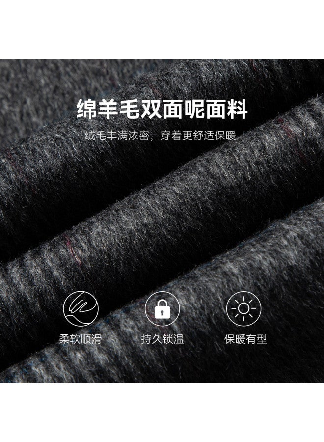 Fapai Winter Warm Men's Suit Casual Double-faced Wool Coat Jacket - Image 5