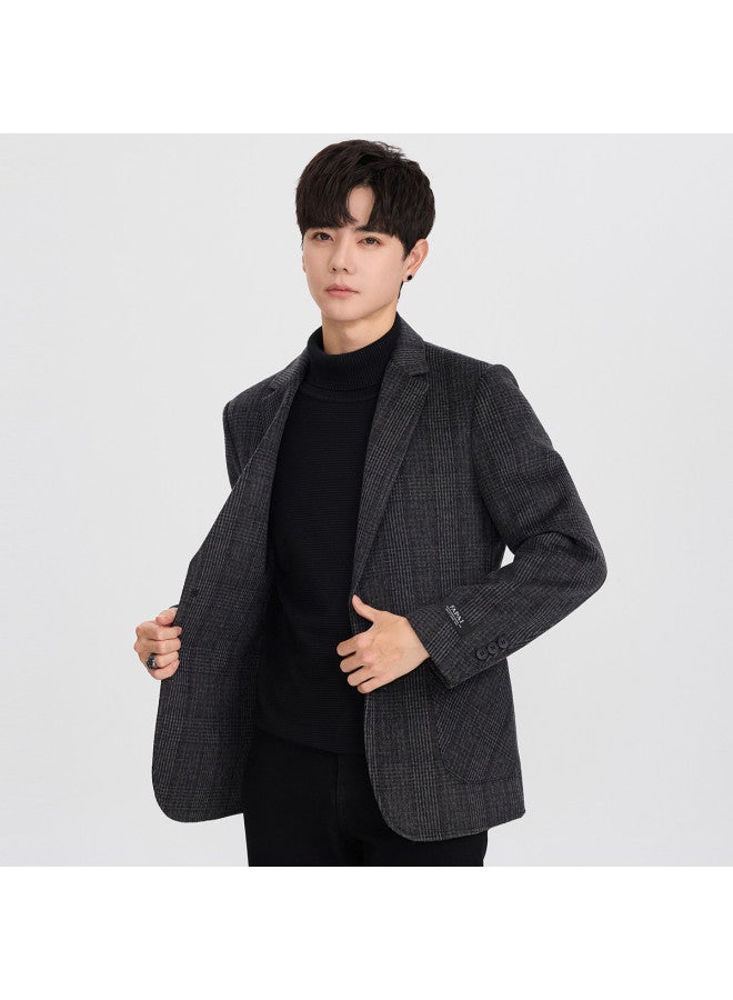 Fapai Winter Warm Men's Suit Casual Double-faced Wool Coat Jacket - Image 4