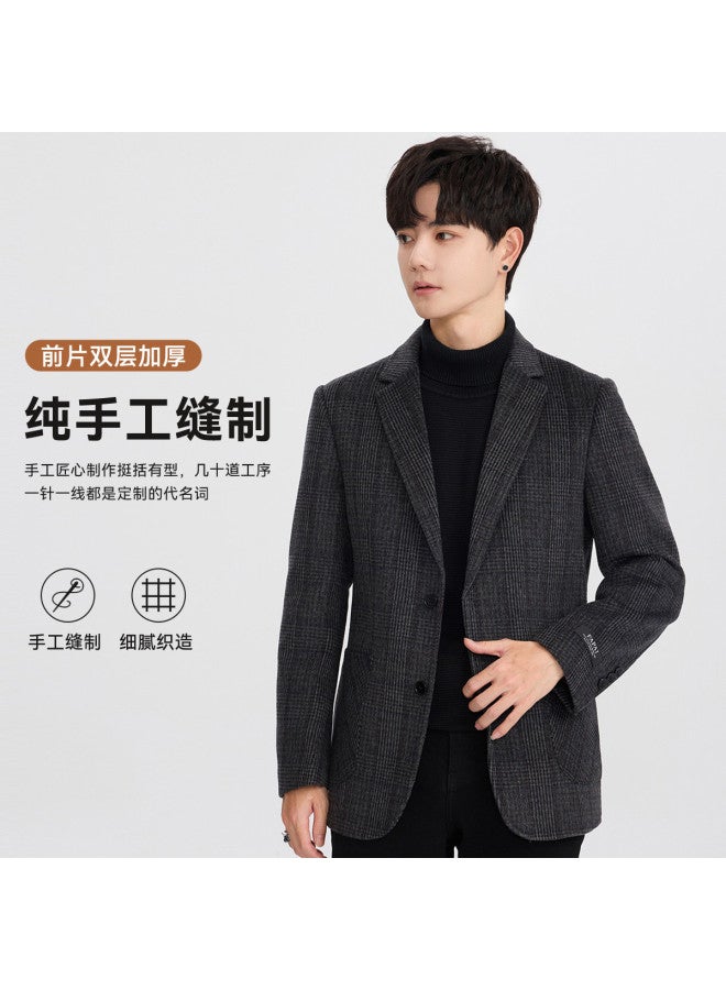 Fapai Winter Warm Men's Suit Casual Double-faced Wool Coat Jacket - Image 3