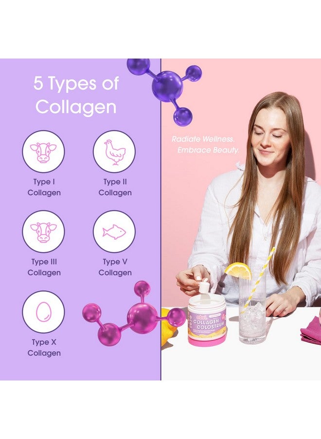 Obvi Collagen Peptide Colostrum Powder | Multi-Collagen Peptides with Grass-Fed Bovine Colostrum | Supports Gut Health, Immune, Skin & Hair | Gluten-Free, Keto-Friendly | Lemon Sorbet, 30 Servings - Image 5