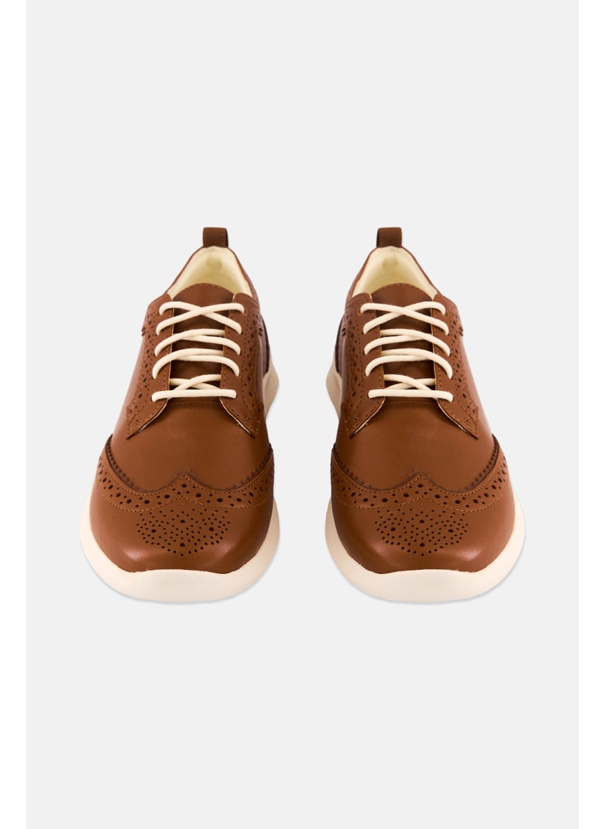 COLE HAAN Women ZG Mertt Wing Oxford Lace Up Casual Shoes, Brown  - Image 3