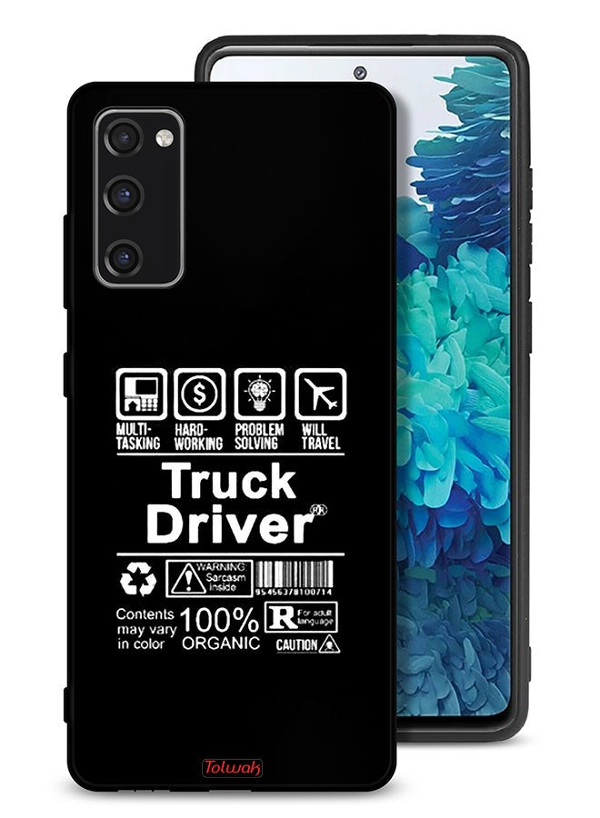 Tolwak Samsung Galaxy S20 FE Protective Case Cover Truck Driver Sticker - Image 1