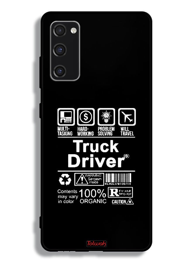 Tolwak Samsung Galaxy S20 FE Protective Case Cover Truck Driver Sticker - Image 2