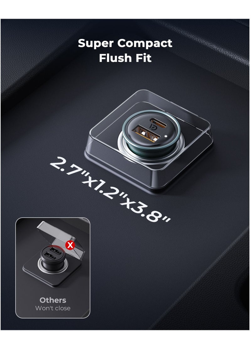 VOLTME - PD 20W Car Charger Fast Charging Dual USB Car Plug Adapter, Type C & USB-A, Compatible with iPhone 16 Pro Max/16 Pro/15/14/13 Pro Max/12/11, iPad Pro/Mini 6, Samsung S24/S23, Huawei Mate 60, and More - Quick Charge for Smartphones, Tablets, and Electronics (Green) - Image 1