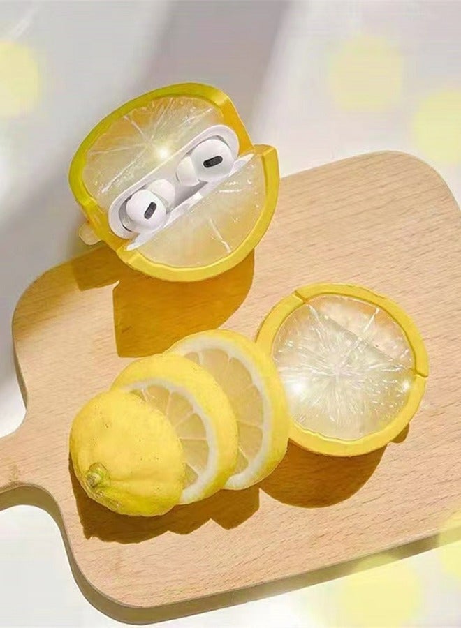 BGM Lemon Shape Silicone Earphone Protective Case For AirPods 1/2 Generation - Image 5